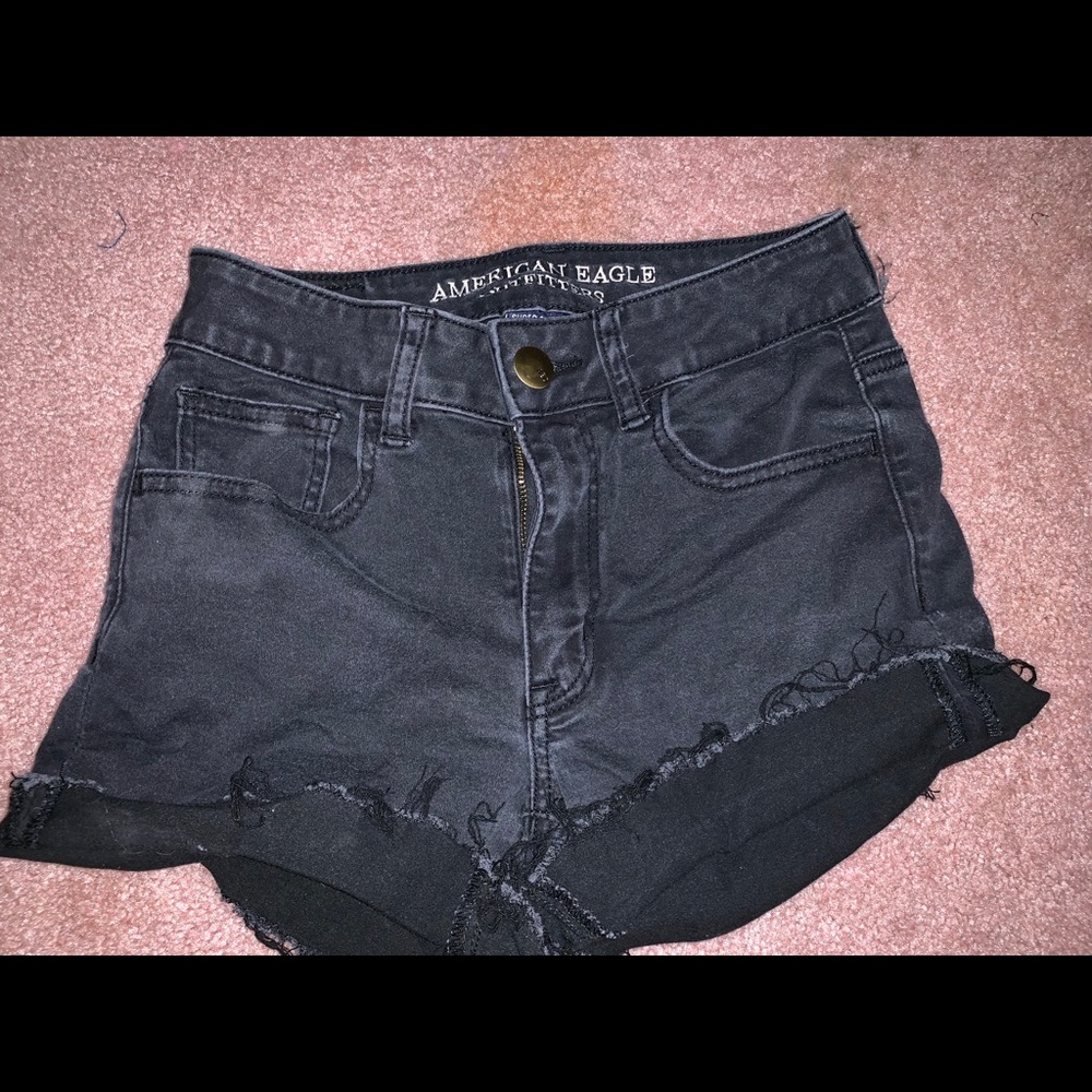american eagle high rise shortie